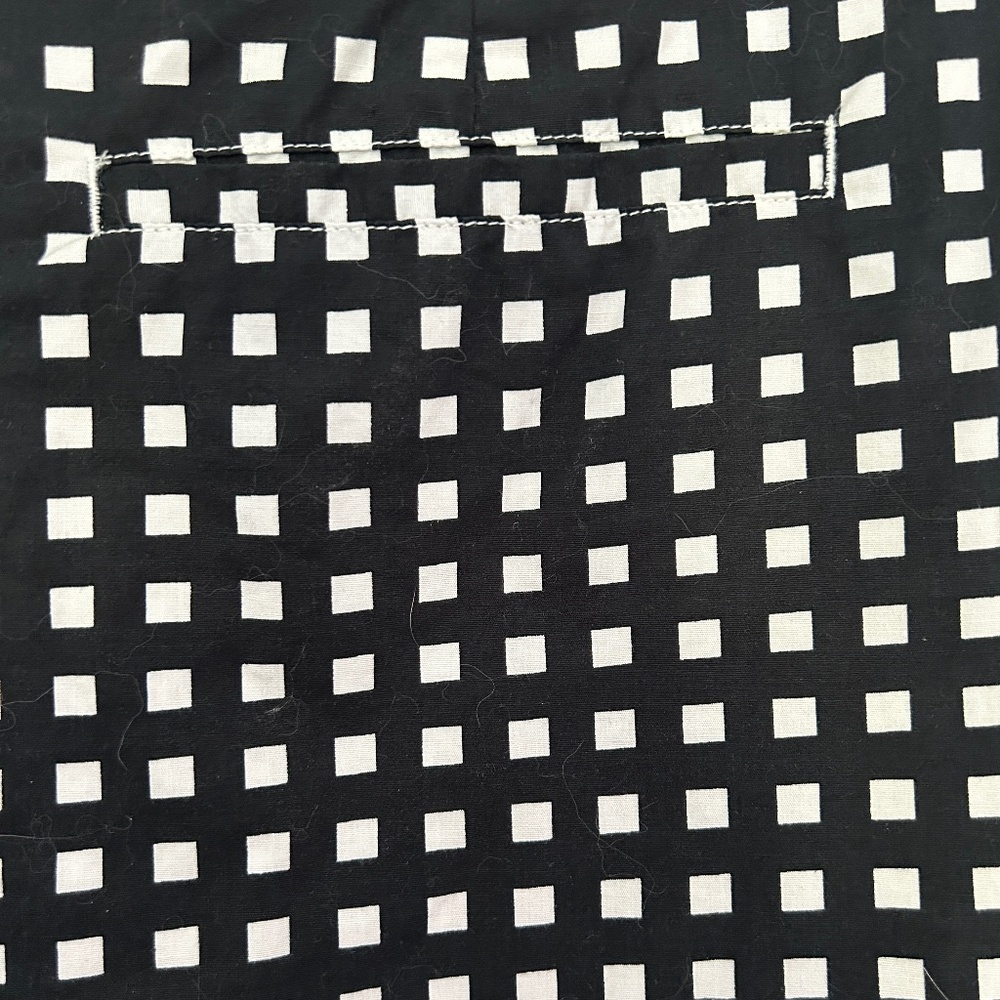 Golftini Golf Skort The Ace Stretch Cotton Scalloped Hem Black White Check 2L - Picture 11 of 15